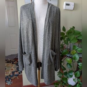 Rue21 Women's Size XL Gray Open Front Cardigan Sweater
